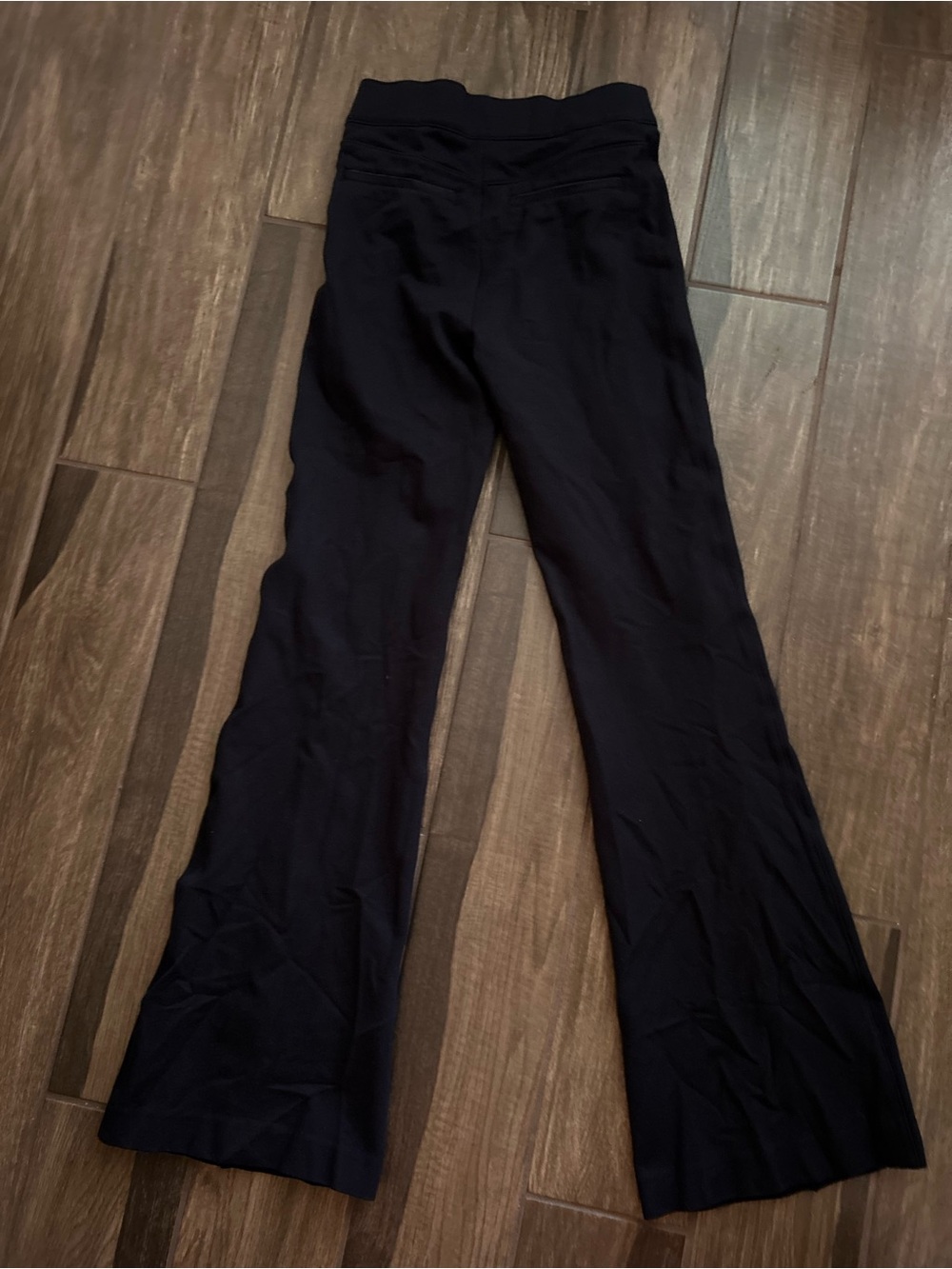 SPANX Supersmooth Perfect Fit Ponte Flare Pants in Navy Blue Sz S - Picture 5 of 6